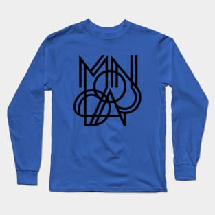 Monday lettering Long Sleeve T-Shirt